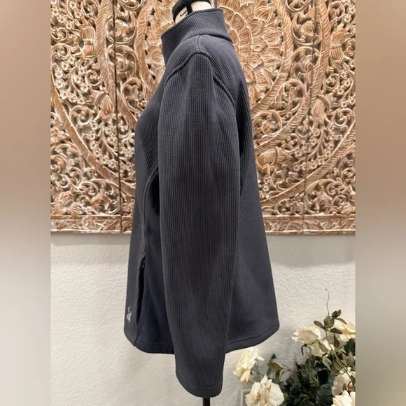 Spyder Core Gray & Hot Pink Zip Front Fleece Lined Jacket- size XL - Picture 9 of 16